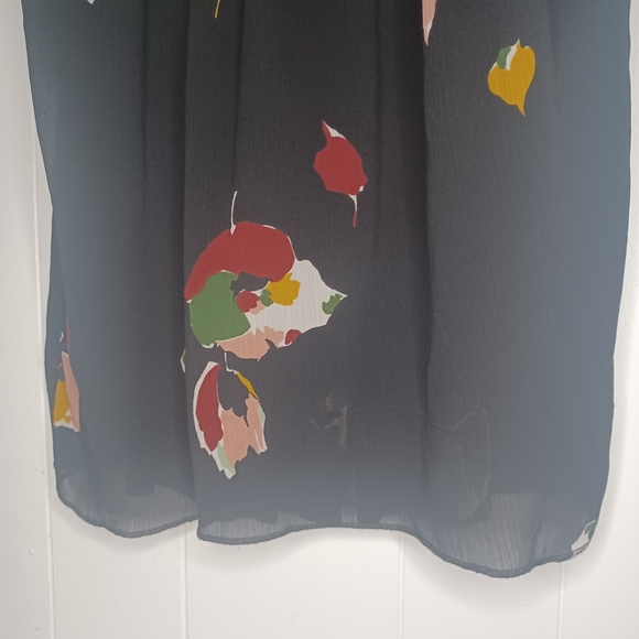 Madewell Black Dress with Colorful Floral Design - Picture 3 of 12